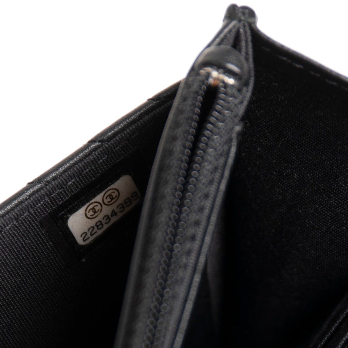 Chanel Black Chevron Boy Wallet on Chain