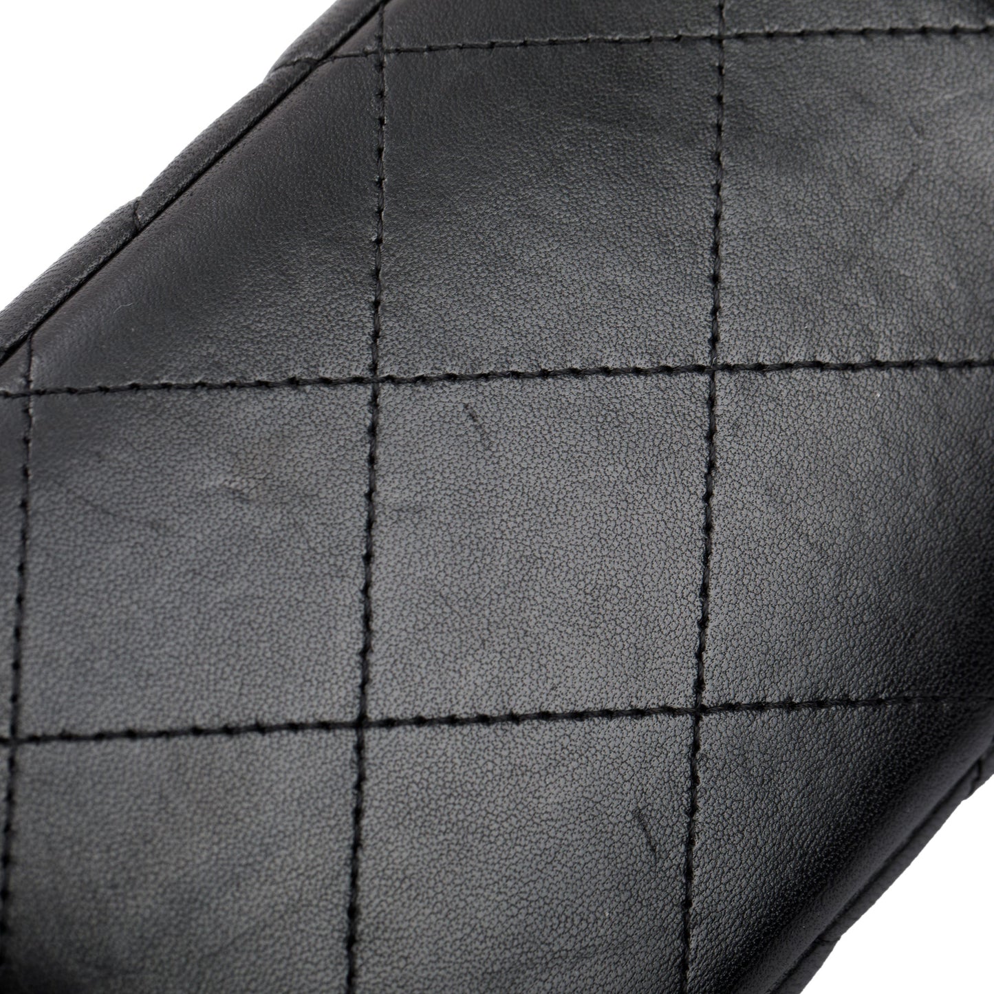 Chanel Black Lambskin Classic Jumbo Double Flap Bag