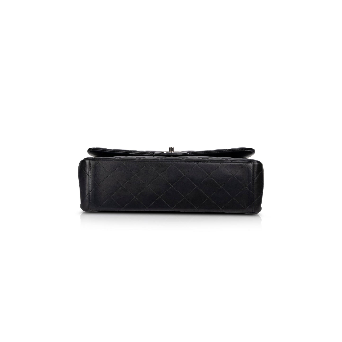 Chanel Black Lambskin Classic Maxi Double Flap Bag