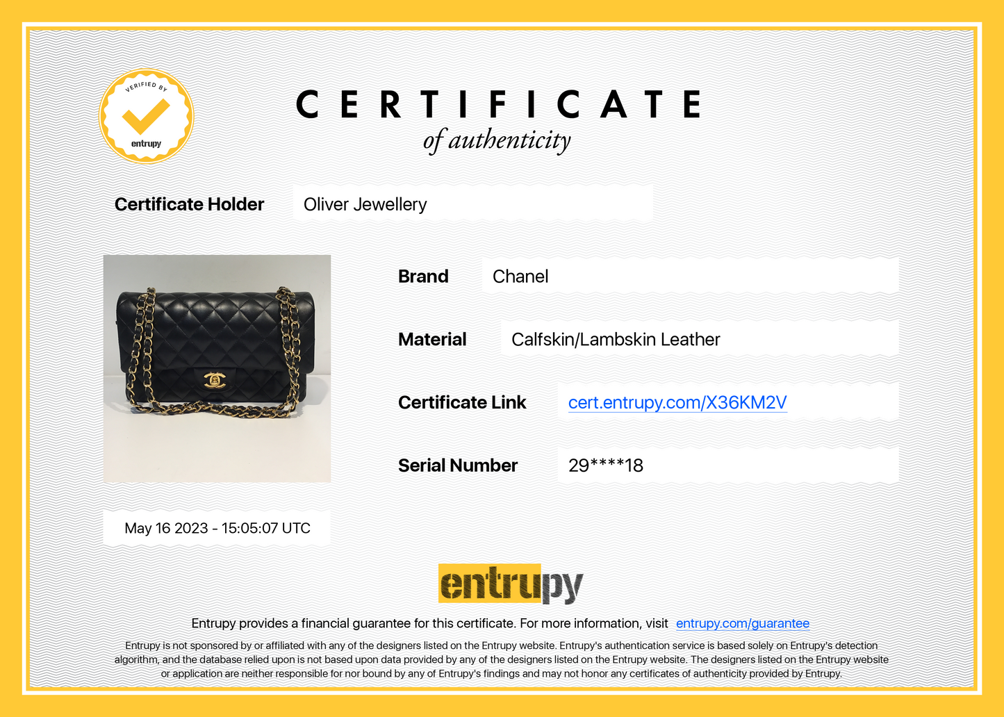 Chanel Black Lambskin Classic Medium Double Flap Bag