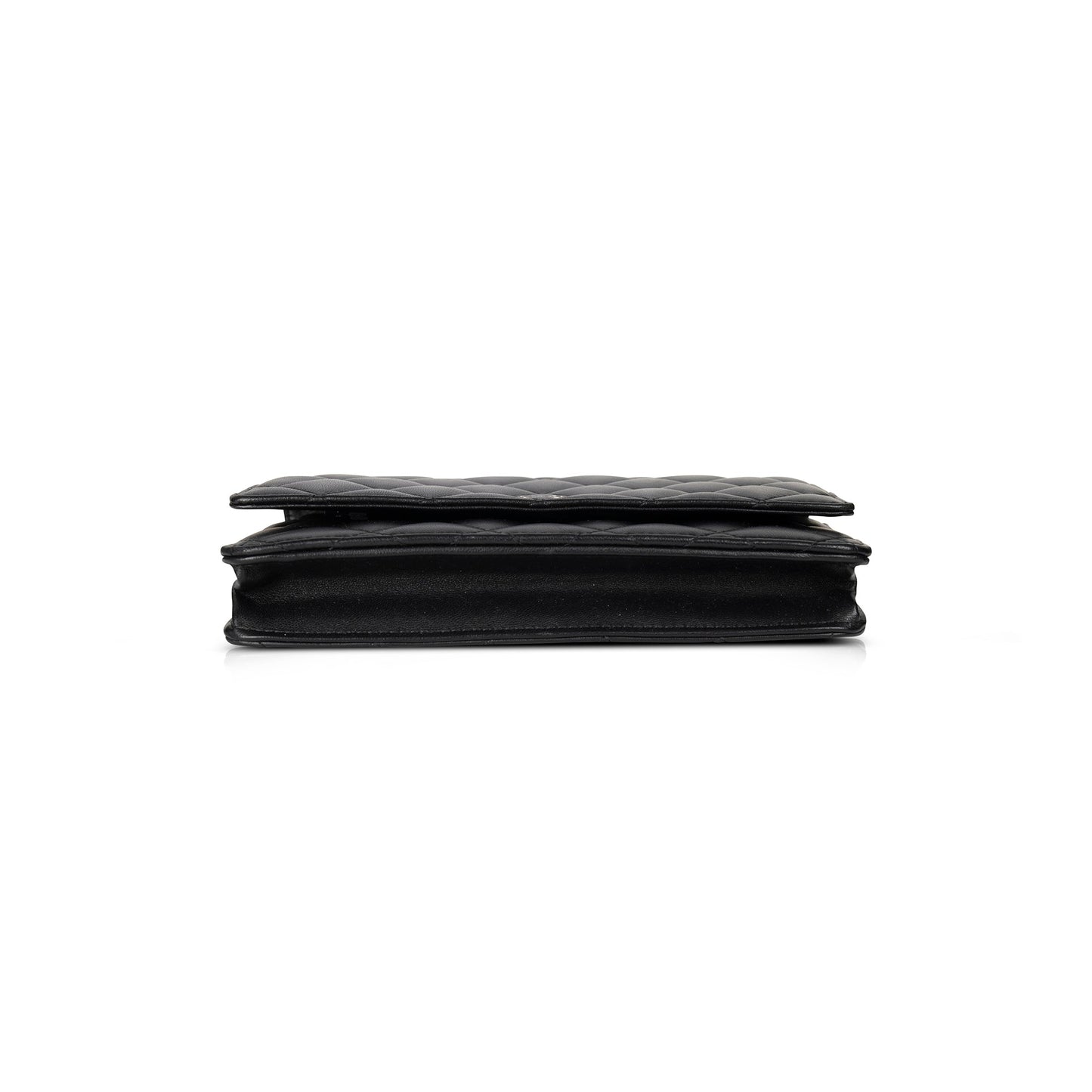 Chanel Black Lambskin Classic Wallet on Chain