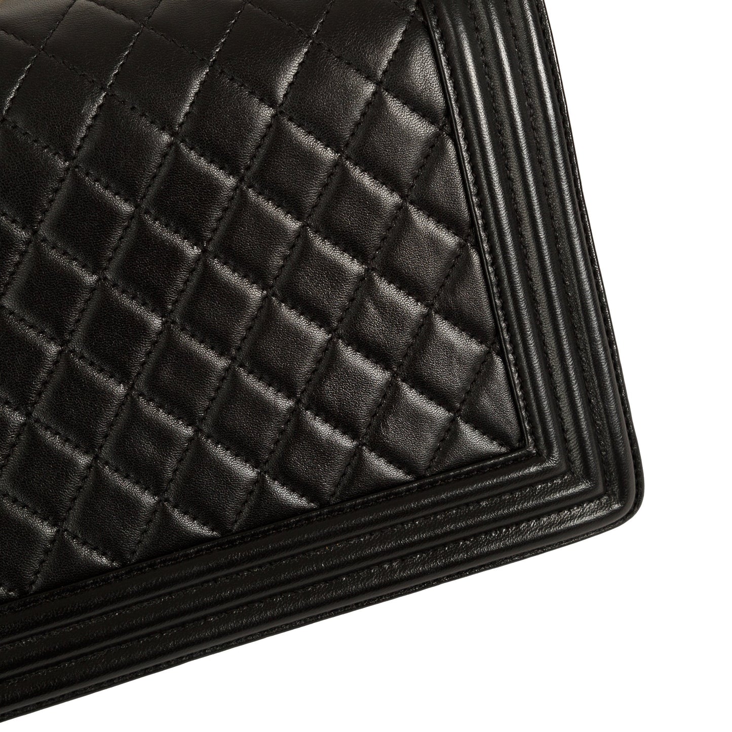 Chanel Black Lambskin Large Boy Bag
