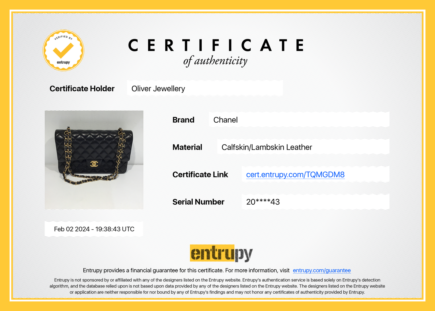 Chanel Black Lambskin Leather Classic Medium Double Flap Bag