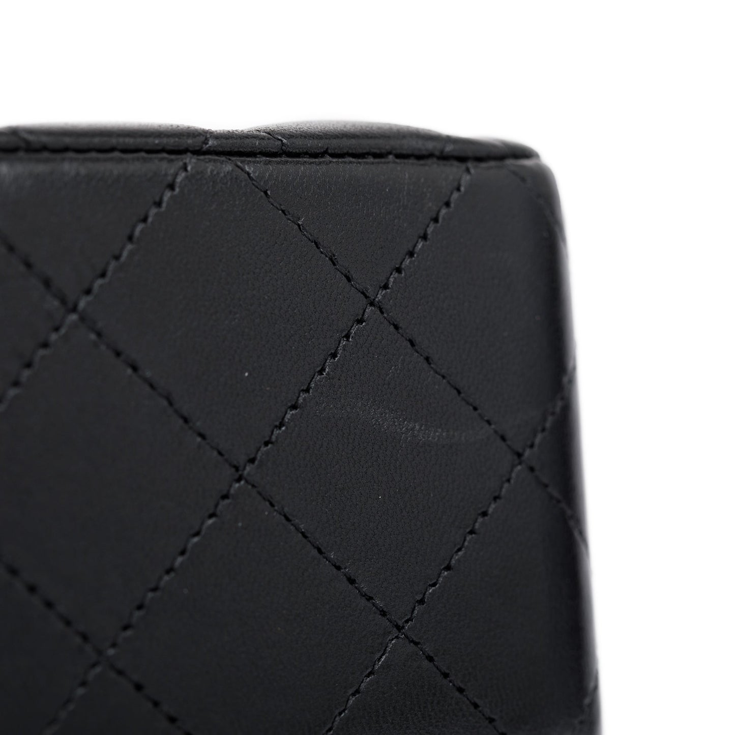 Chanel Black Lambskin Leather Classic Medium Double Flap Bag