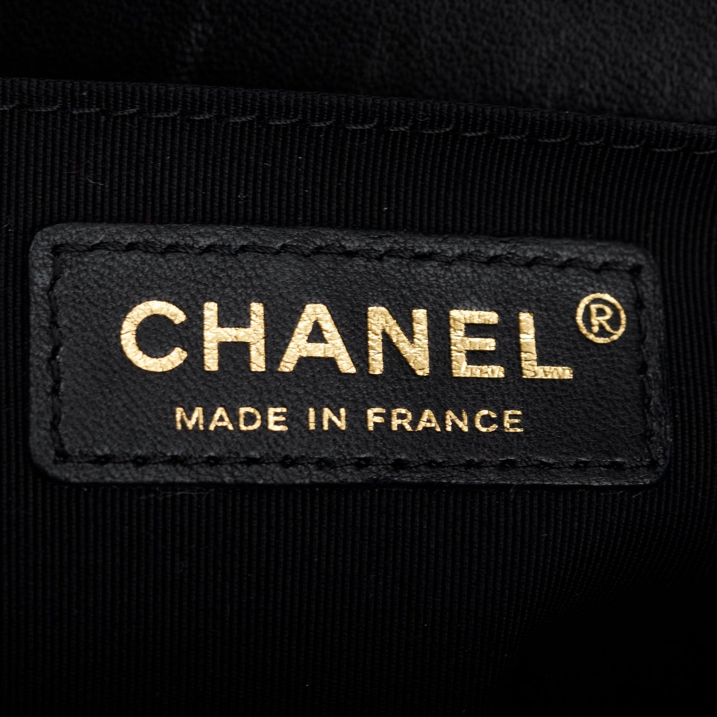 Chanel Black Lambskin Leather Medium Boy Bag