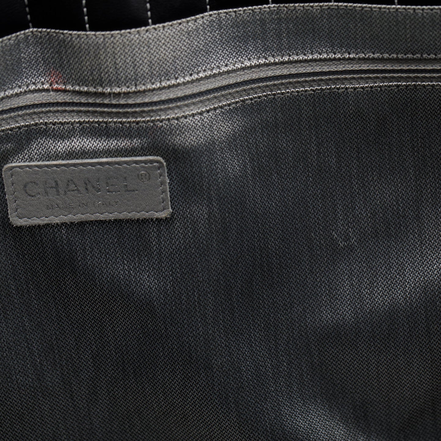 Chanel Black Lambskin Mademoiselle Ligne Tote