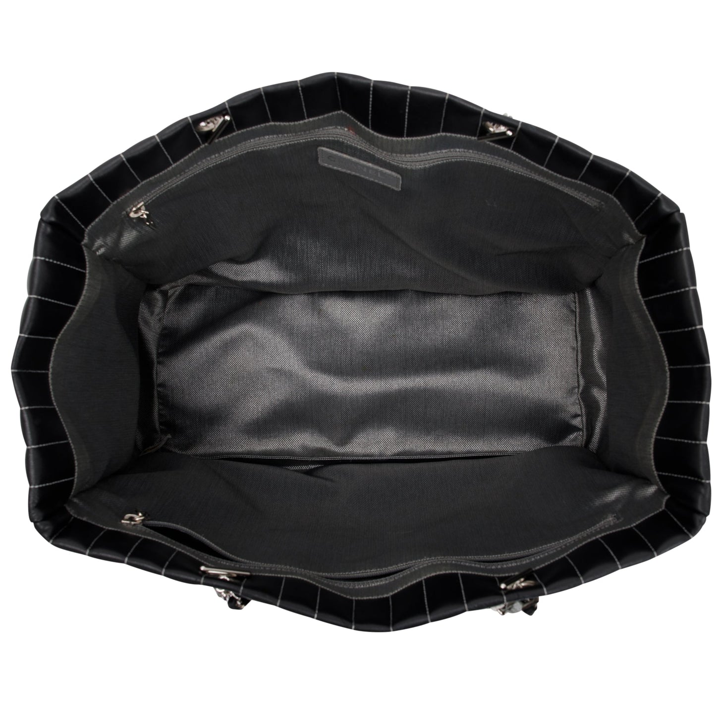 Chanel Black Lambskin Mademoiselle Ligne Tote