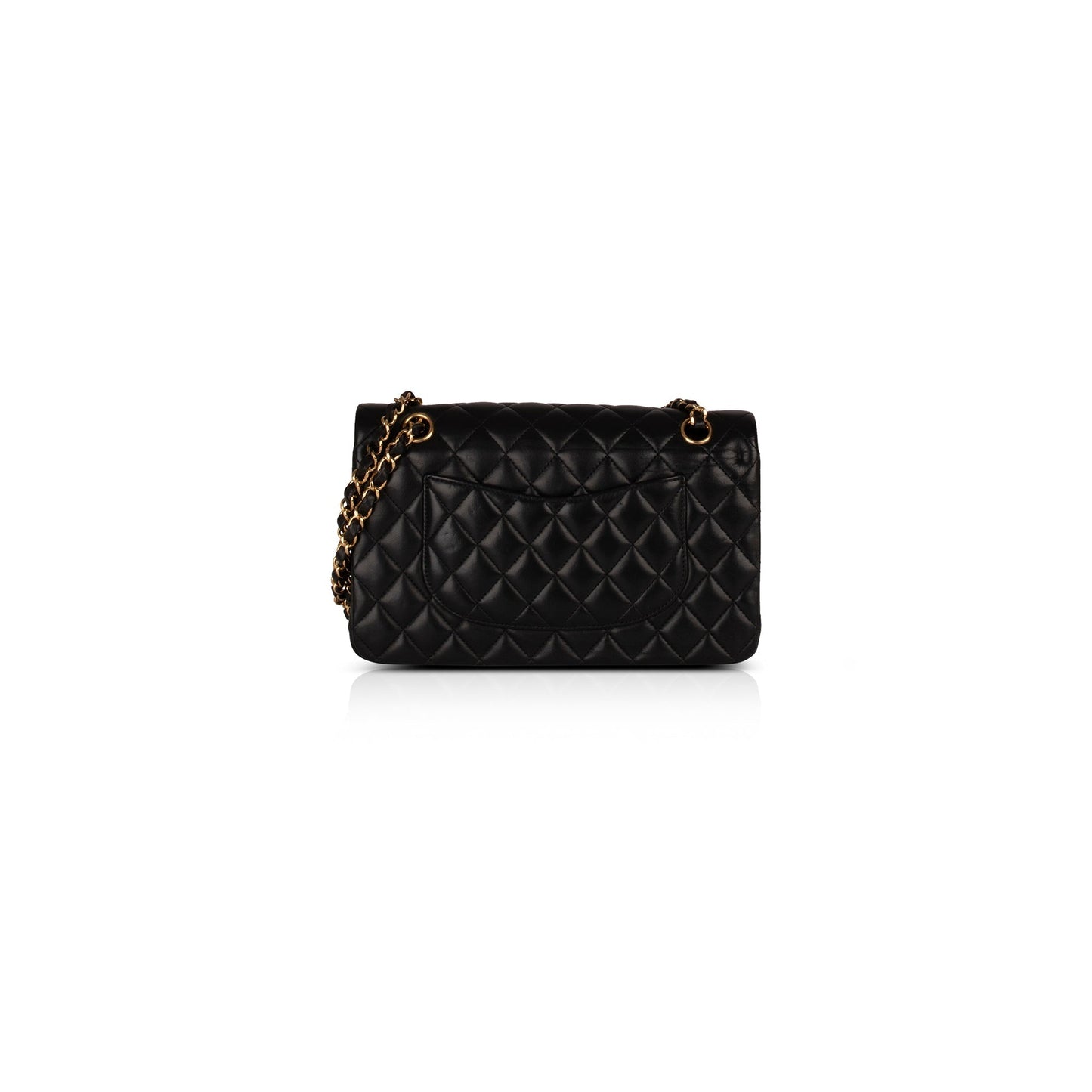 Chanel Black Lambskin Medium Classic Double Flap Bag