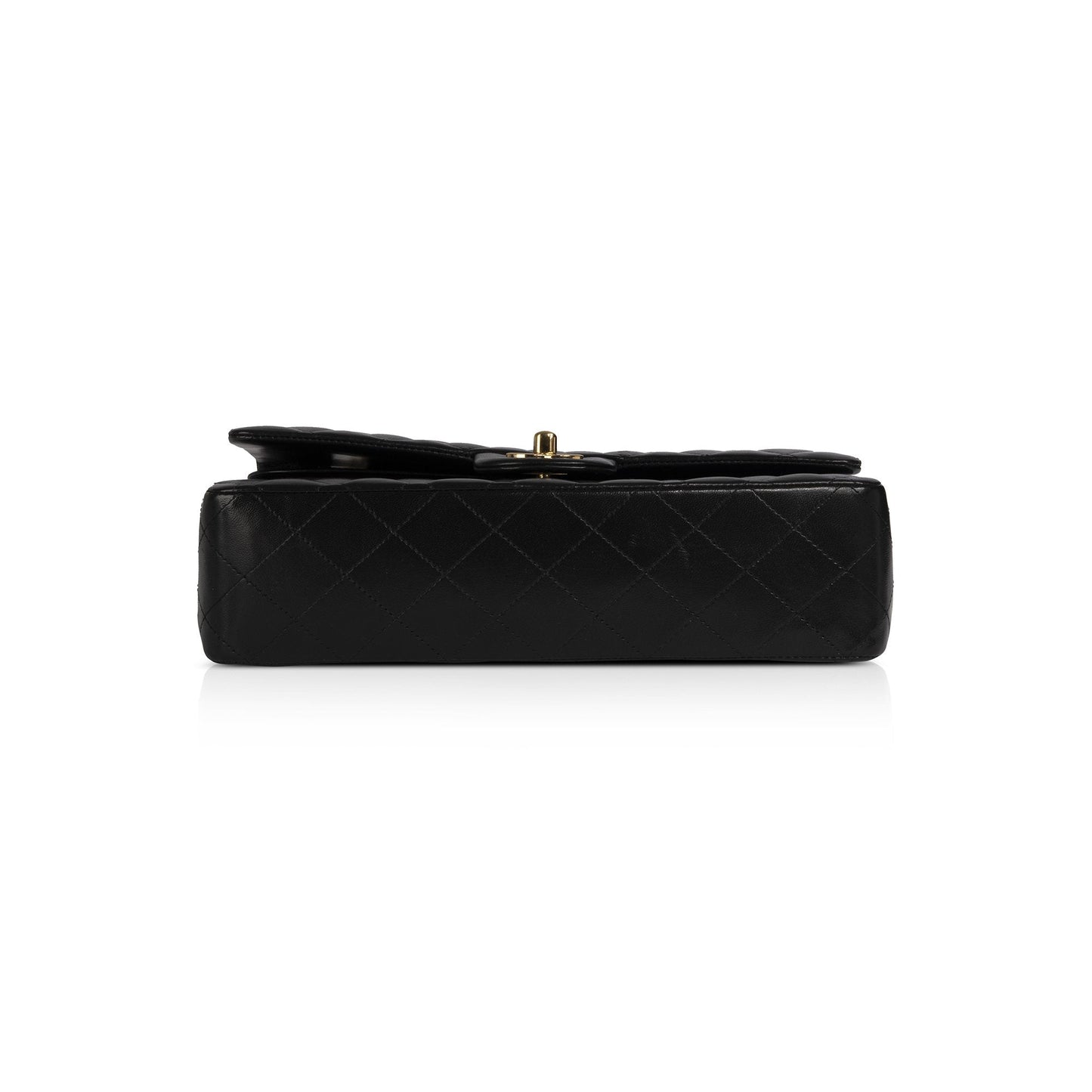 Chanel Black Lambskin Medium Classic Double Flap Bag