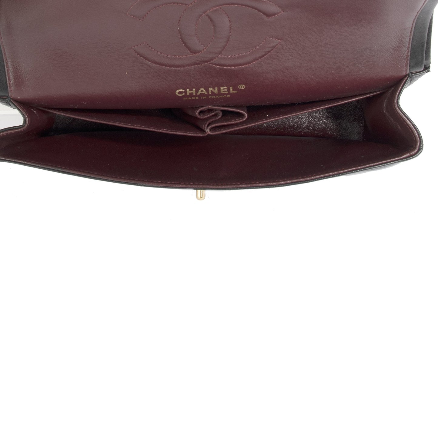 Chanel Black Lambskin Medium Classic Double Flap Bag