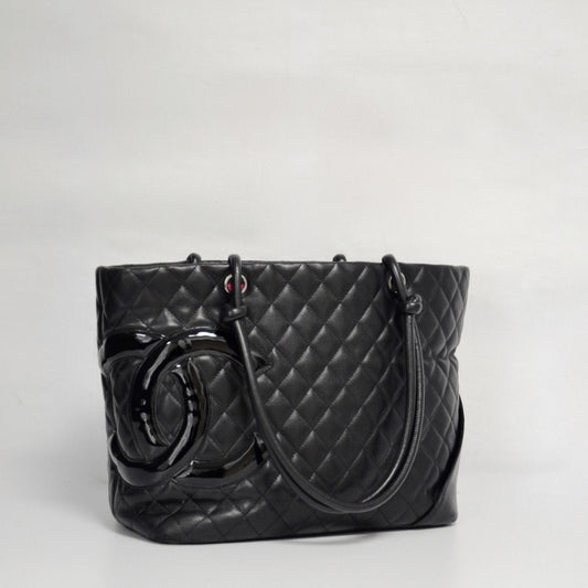 Chanel Black Ligne Cambon Tote