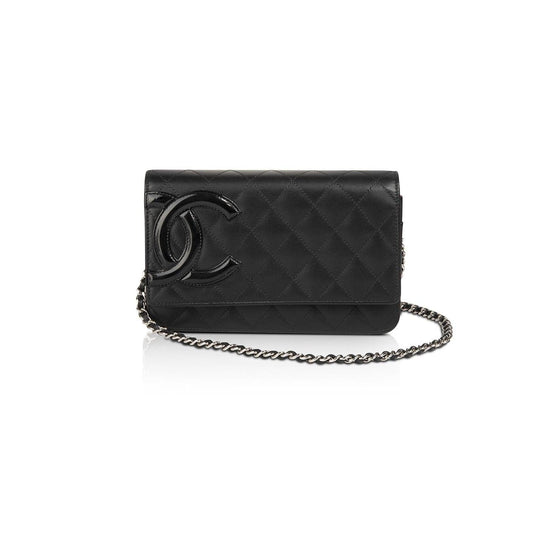 Chanel Black Ligne Cambon Wallet on Chain