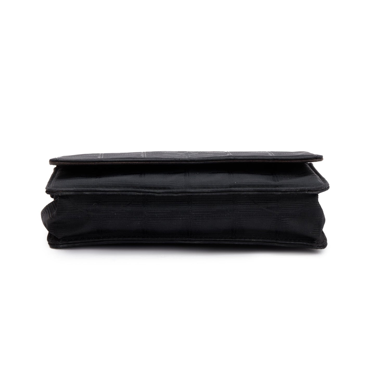 Chanel Black Nylon Travel Ligne Wallet on Chain