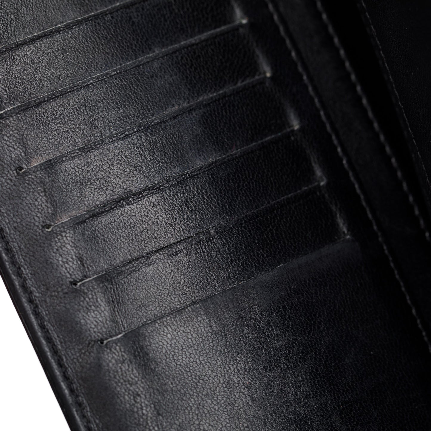 Chanel Black Patent Leather Lucky Symbols Bifold Wallet