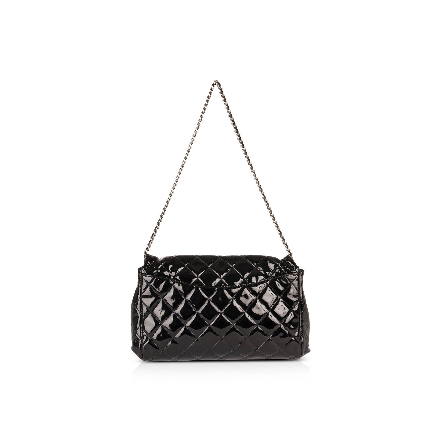 Chanel Black Patent Leather New Clutch