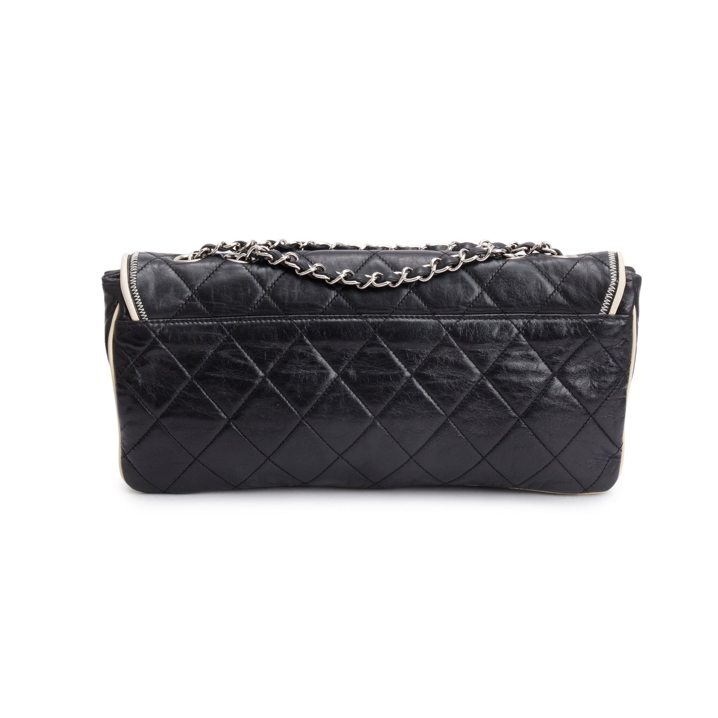 Chanel Black Quilted Calfskin Leather East/West Reissue Flap Bag