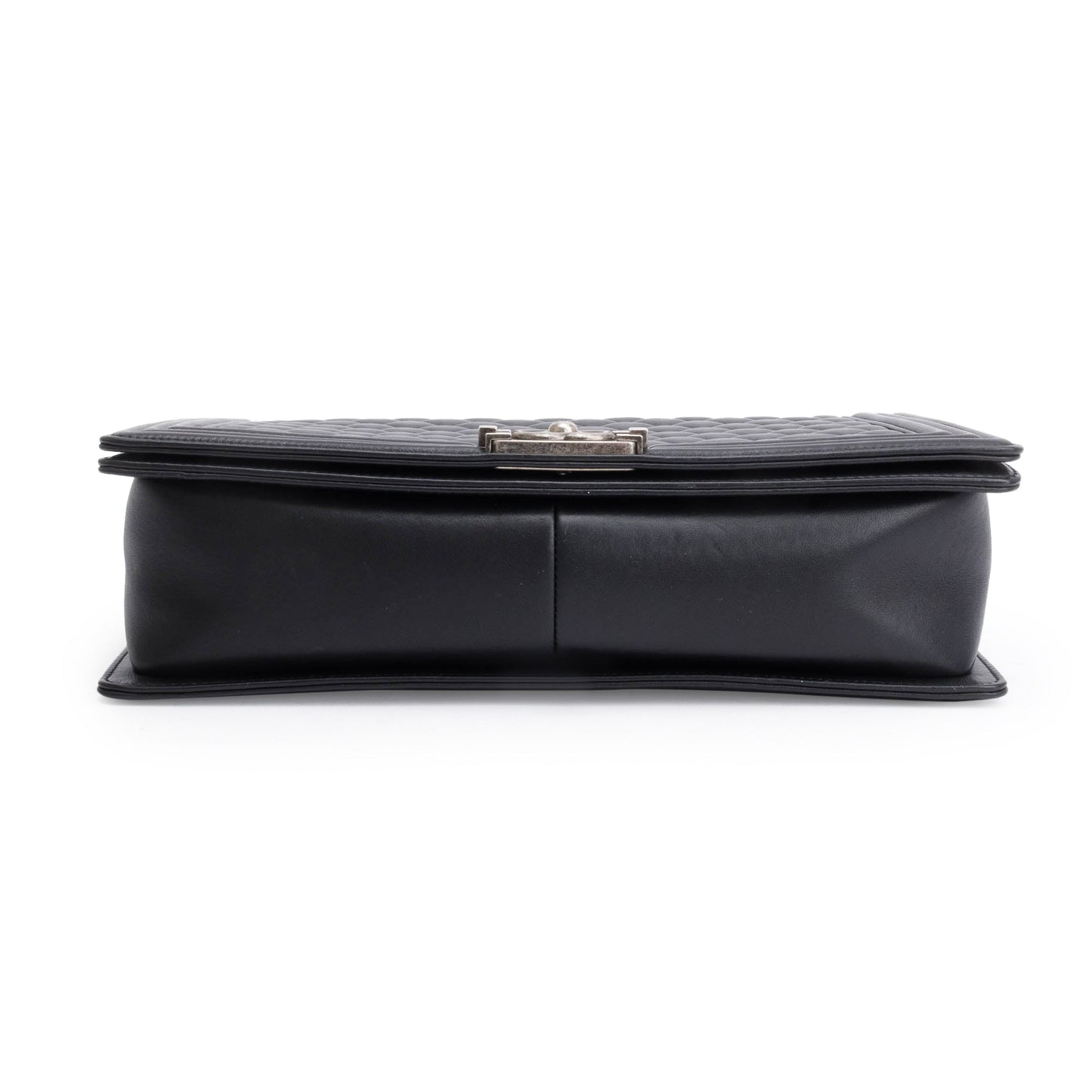 Chanel Black Quilted Calfskin Leather XL Boy Bag