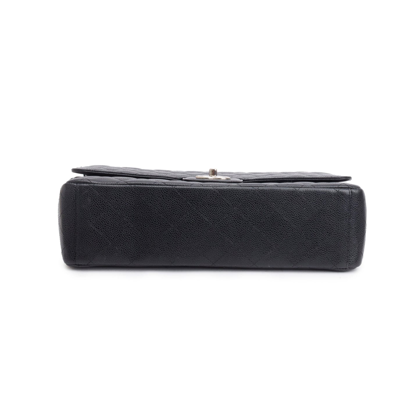 Chanel Black Quilted Caviar Leather Classic Maxi Double Flap Bag
