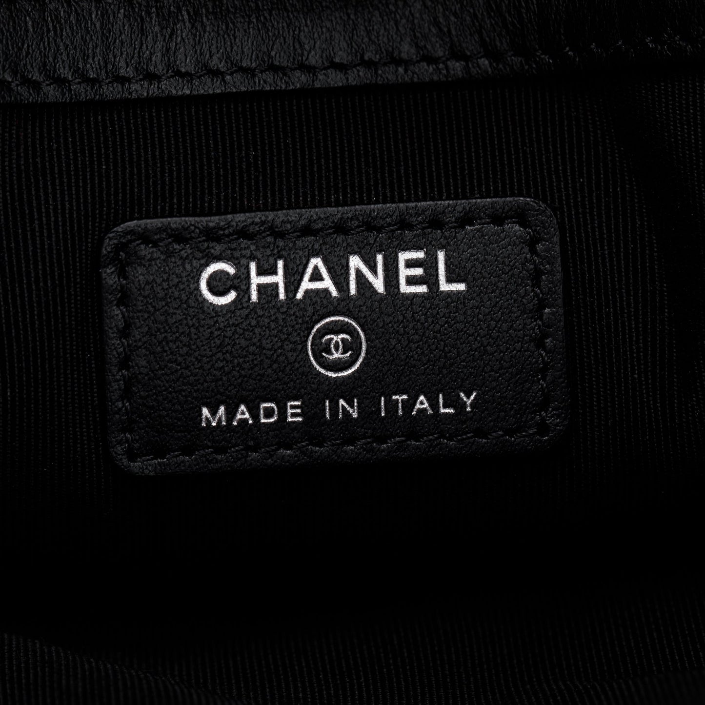 Chanel Black Quilted Caviar Leather Medium O-Case Clutch