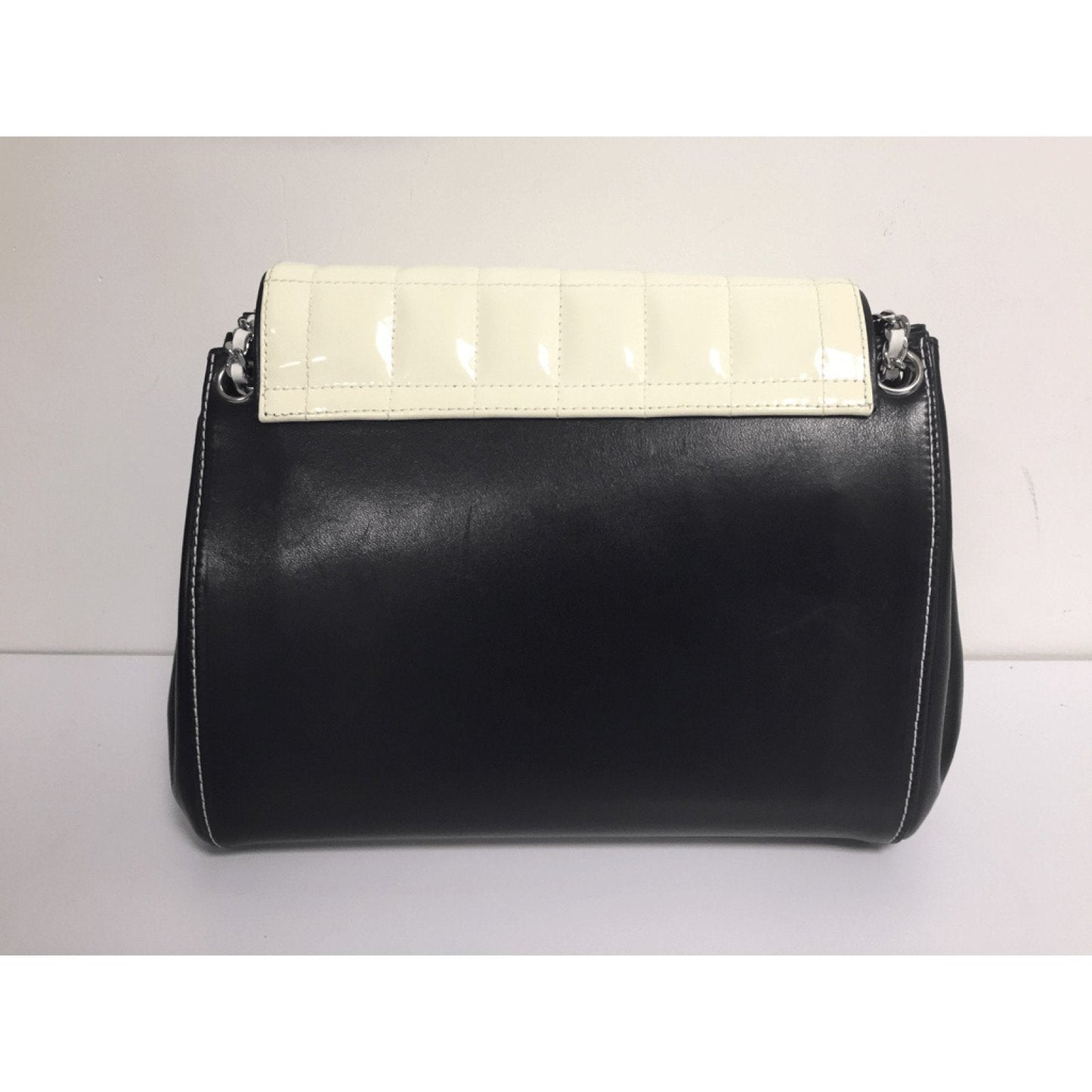 Chanel Black and White Chocolate Bar Bag
