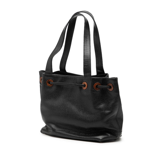 Chanel CC Caviar Drawstring Tote