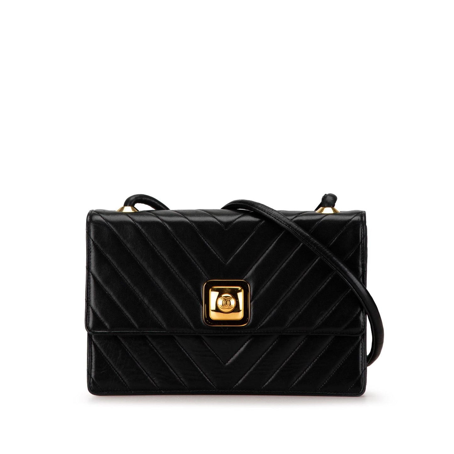 Chanel CC Chevron Lambskin Crossbody (SHG-N7XQs1)