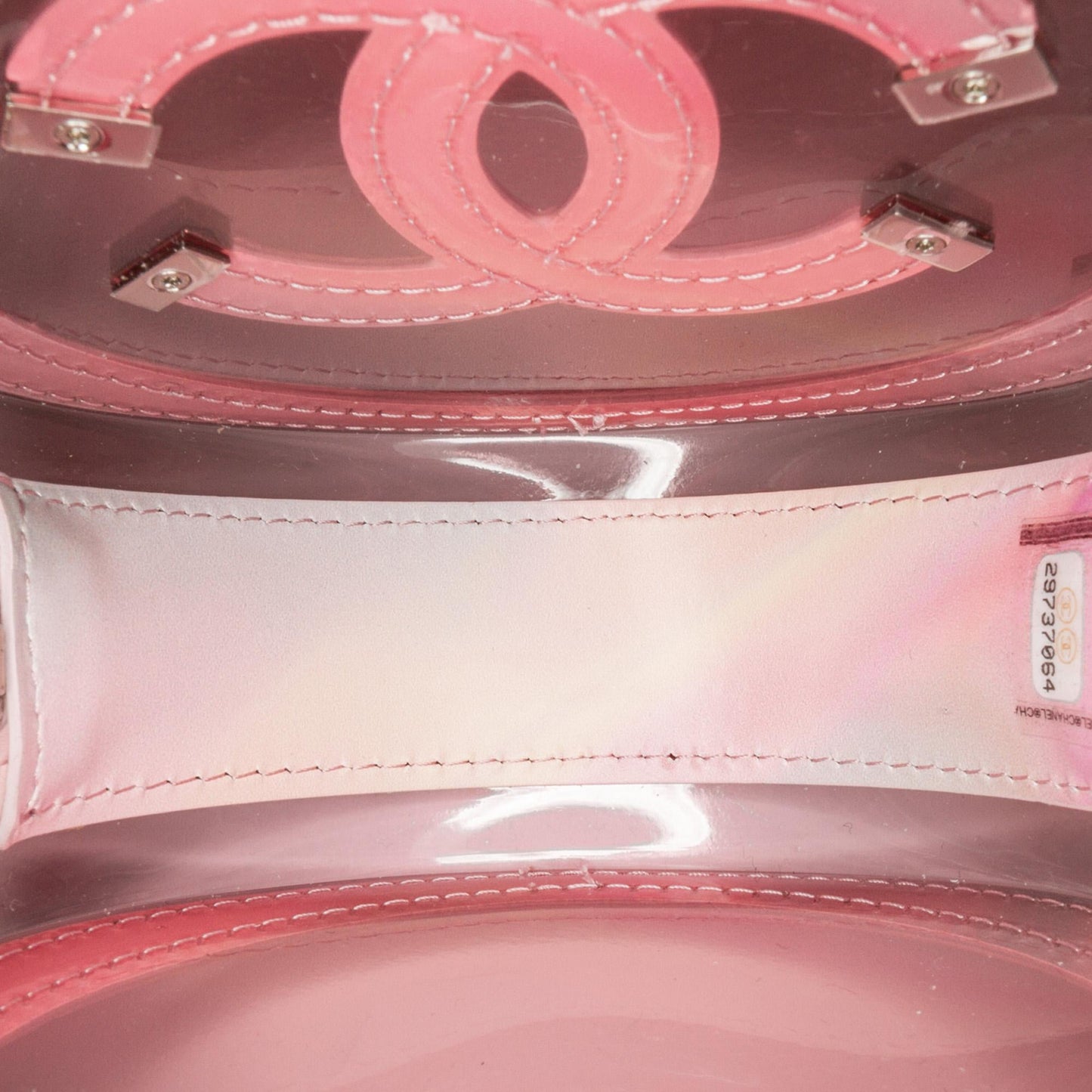 Chanel CC Filigree Transparent Round Crossbody (SHG-5scbX0)
