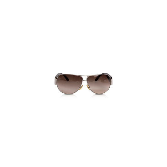 Chanel CC Logo Wrap Aviator Sunglasses