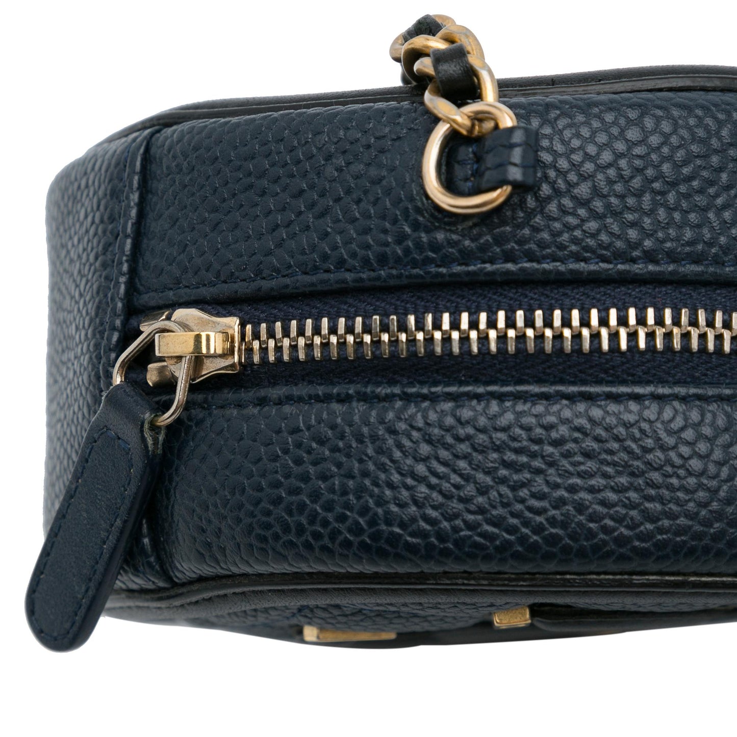 Chanel Caviar CC Filigree Round Crossbody Bag (SHG-ai93Fn)