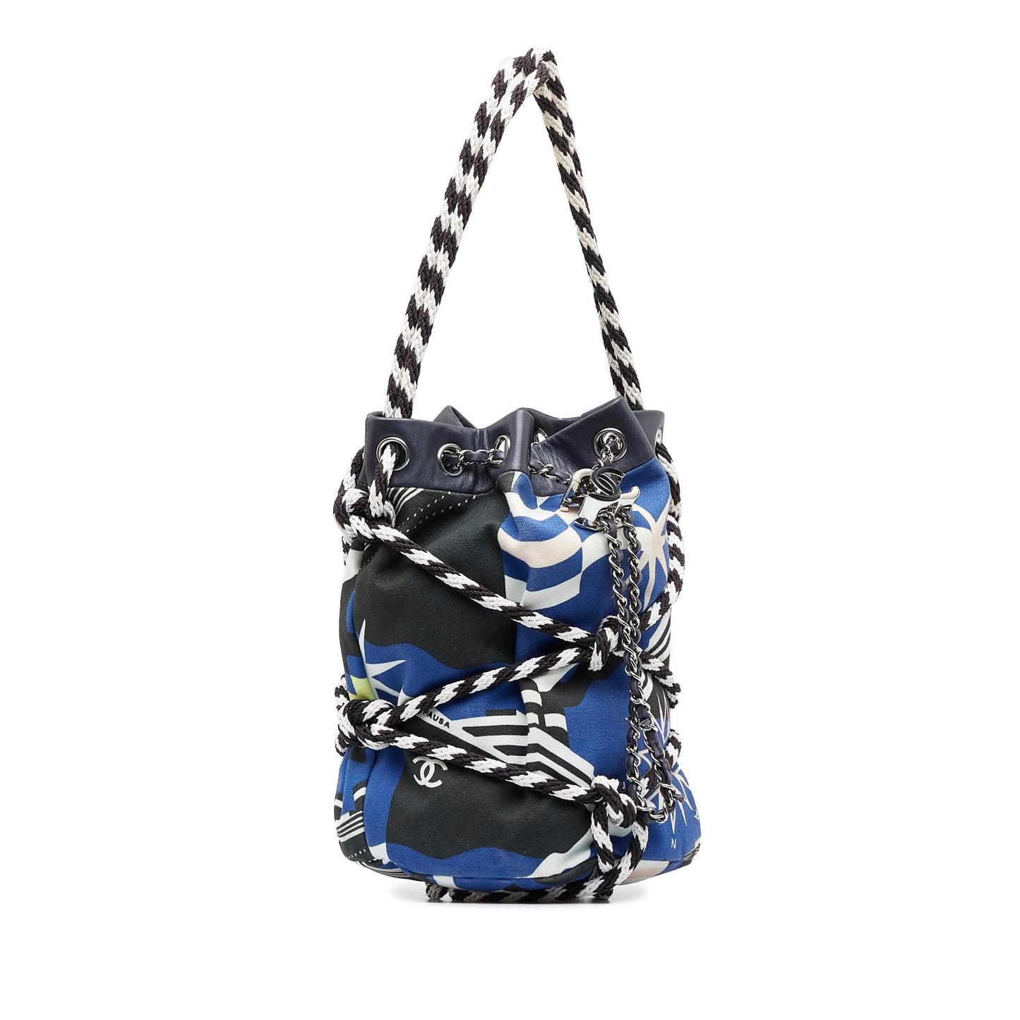 Chanel Cotton Drawstring Bag (SHG-vFjXXl)