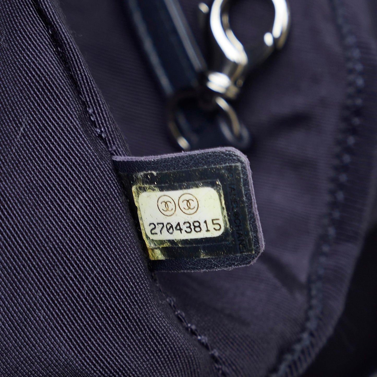 Chanel Cotton Drawstring Bag (SHG-uPFXq7)