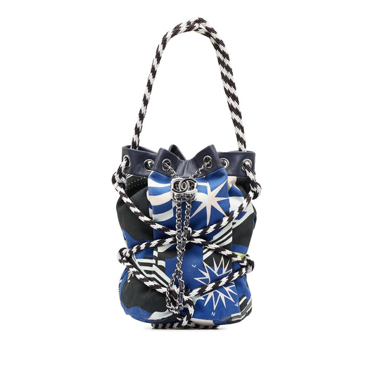 Chanel Cotton Drawstring Bag (SHG-uPFXq7)