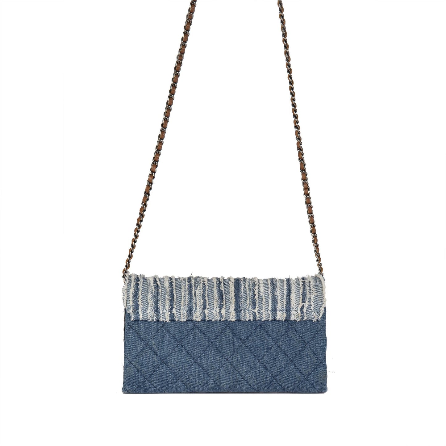 Chanel Denim Fringe Medium Flap Bag