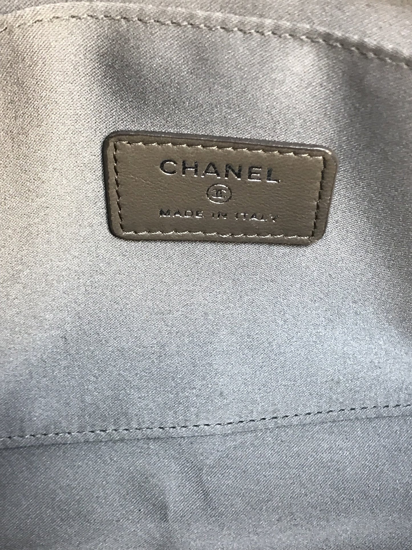 Chanel Embossed Patent Leather Lucky Symbols Pochette