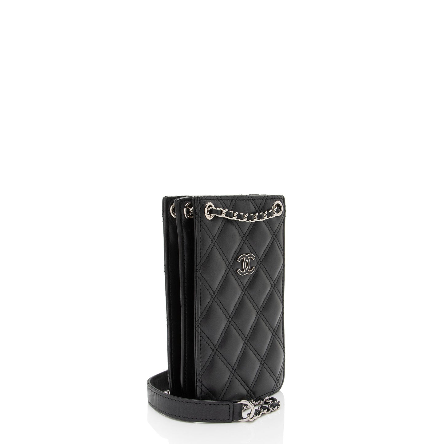 Chanel Lambskin CC Phone Holder Crossbody - FINAL SALE (SHF-htR1Mr)