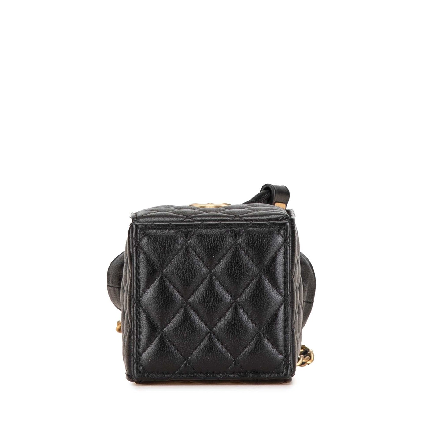 Chanel Mini Calfskin Square Drawstring Bucket Bag (SHG-wJSkso)