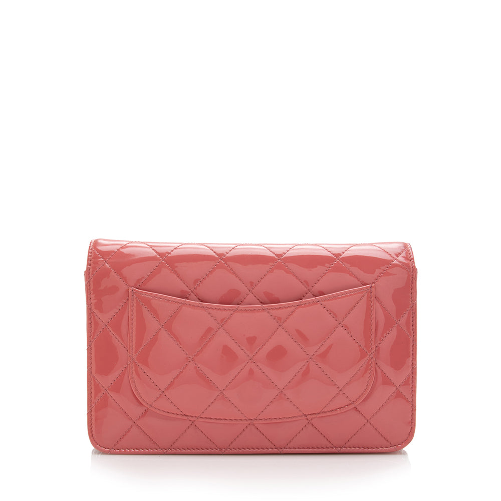 Luxury Chanel Patent Leather Classic Wallet on Chain Bag (SHF-16937)
