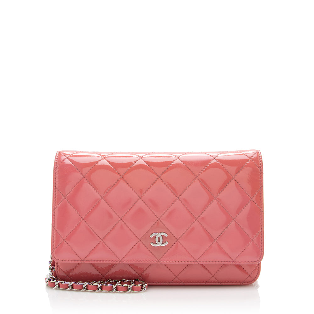 Luxury Chanel Patent Leather Classic Wallet on Chain Bag (SHF-16937)