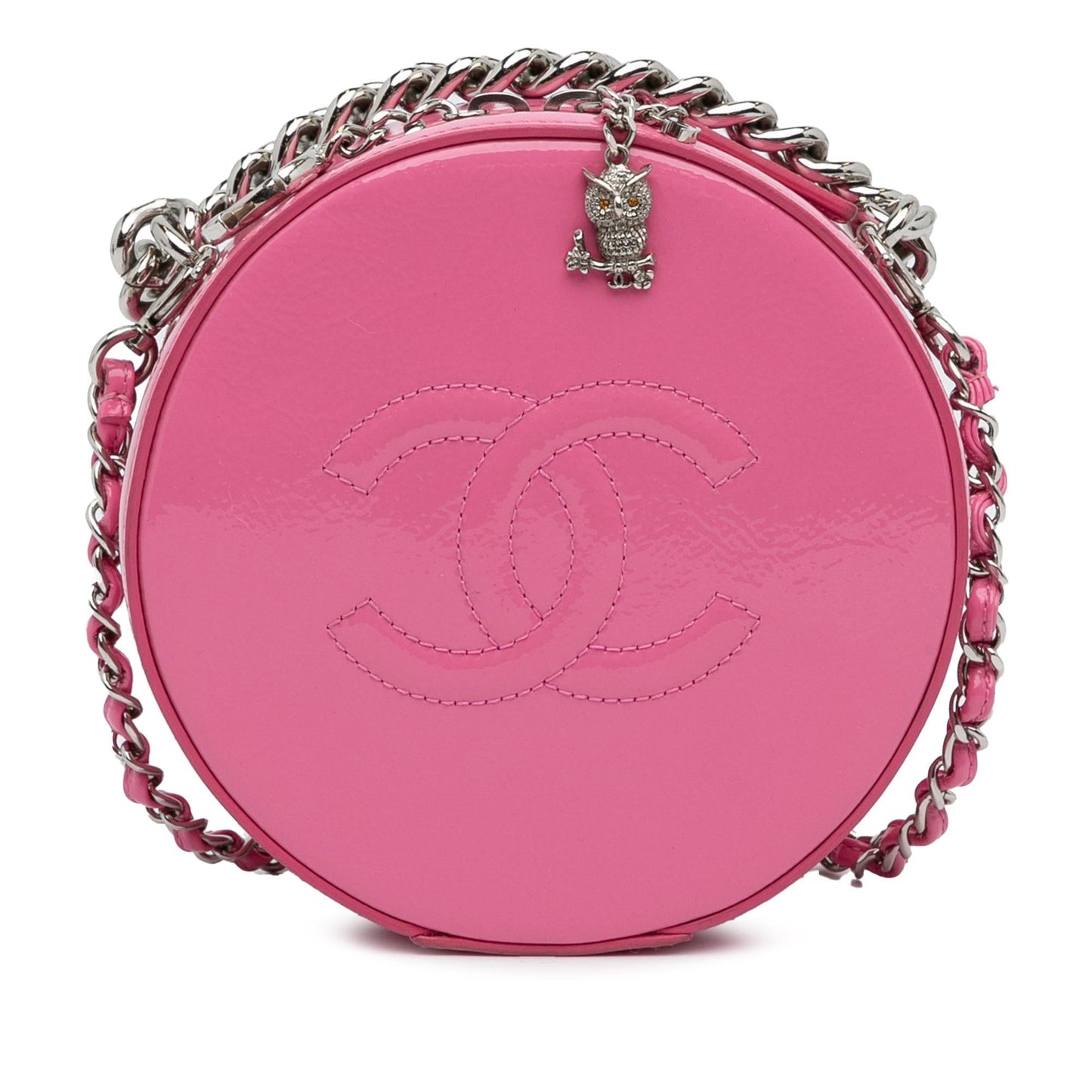 Luxury Chanel Patent Round As Earth Crossbody Bag (SHG-HX6iVO)