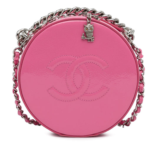 Luxury Chanel Patent Round As Earth Crossbody Bag (SHG-HX6iVO)