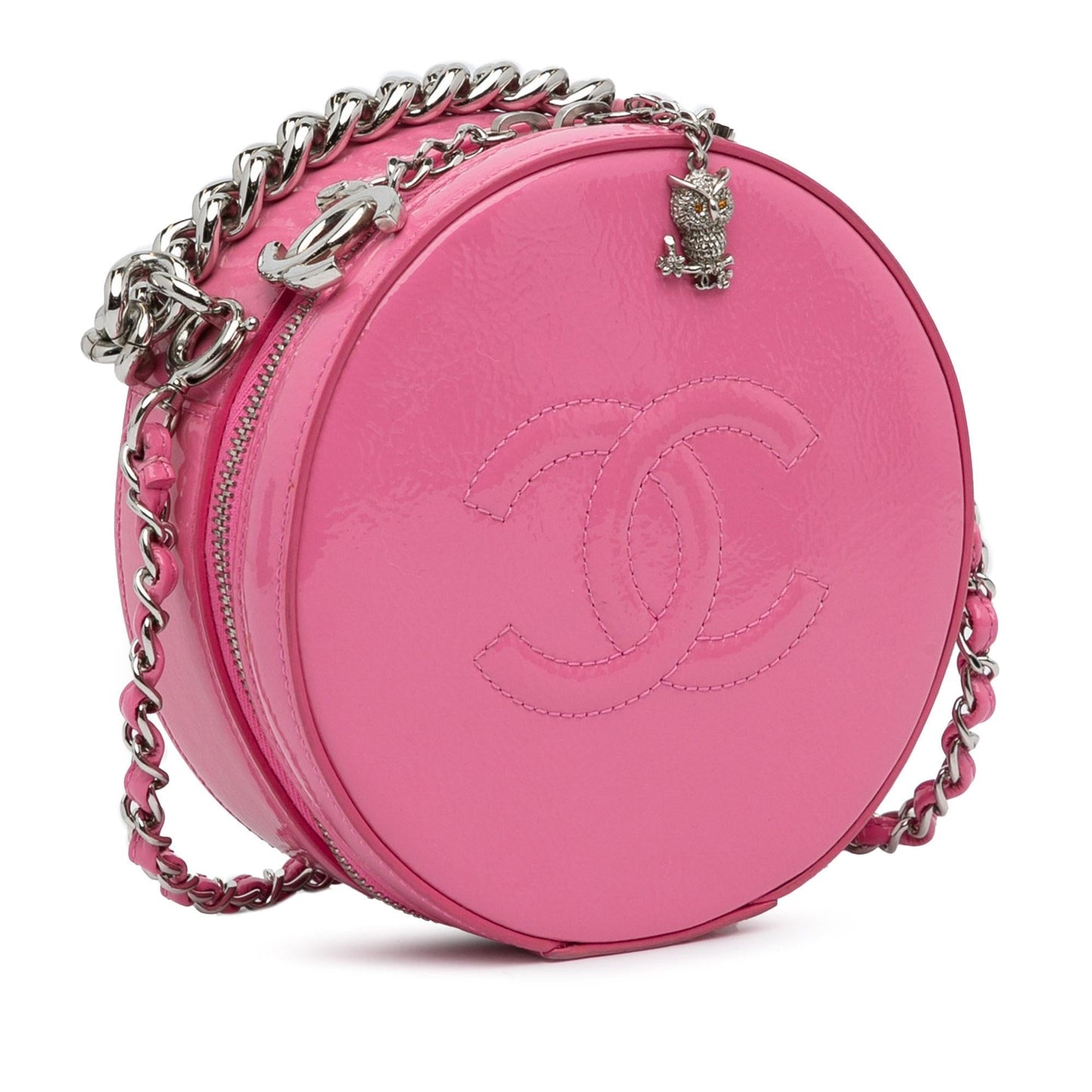 Luxury Chanel Patent Round As Earth Crossbody Bag (SHG-HX6iVO)