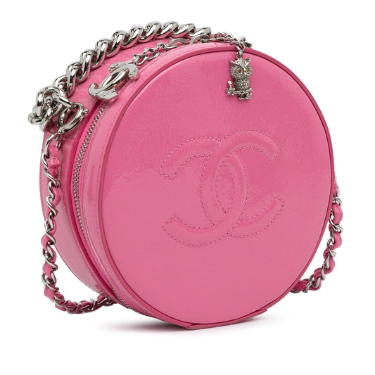 Luxury Chanel Patent Round As Earth Crossbody Bag (SHG-HX6iVO)