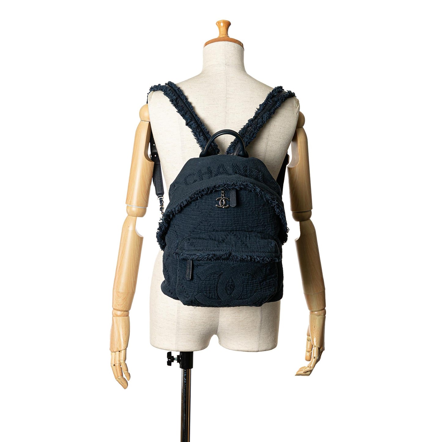 Chanel Quilted Canvas Front Pocket Fringe Backpack (SHG-TTlICg)