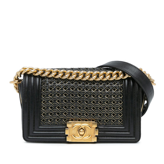 Chanel Small Braided Sheepskin Boy Flap (SHG-3XvapB)
