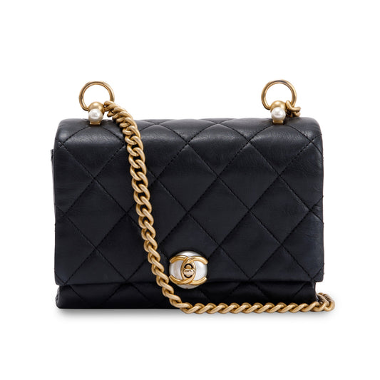 Chanel Small CC Pearl Accordion Flap Bag