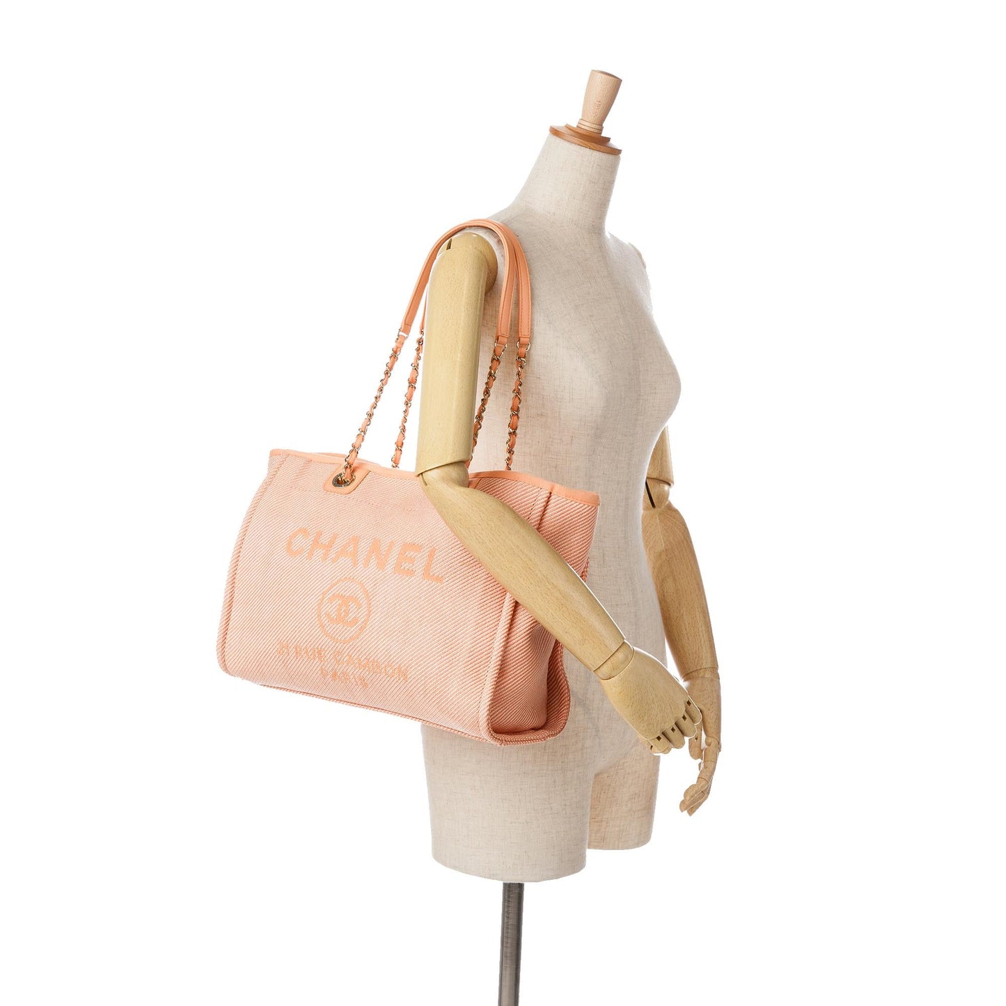 Chanel Small Canvas Deauville Tote (SHG-08huJ7)