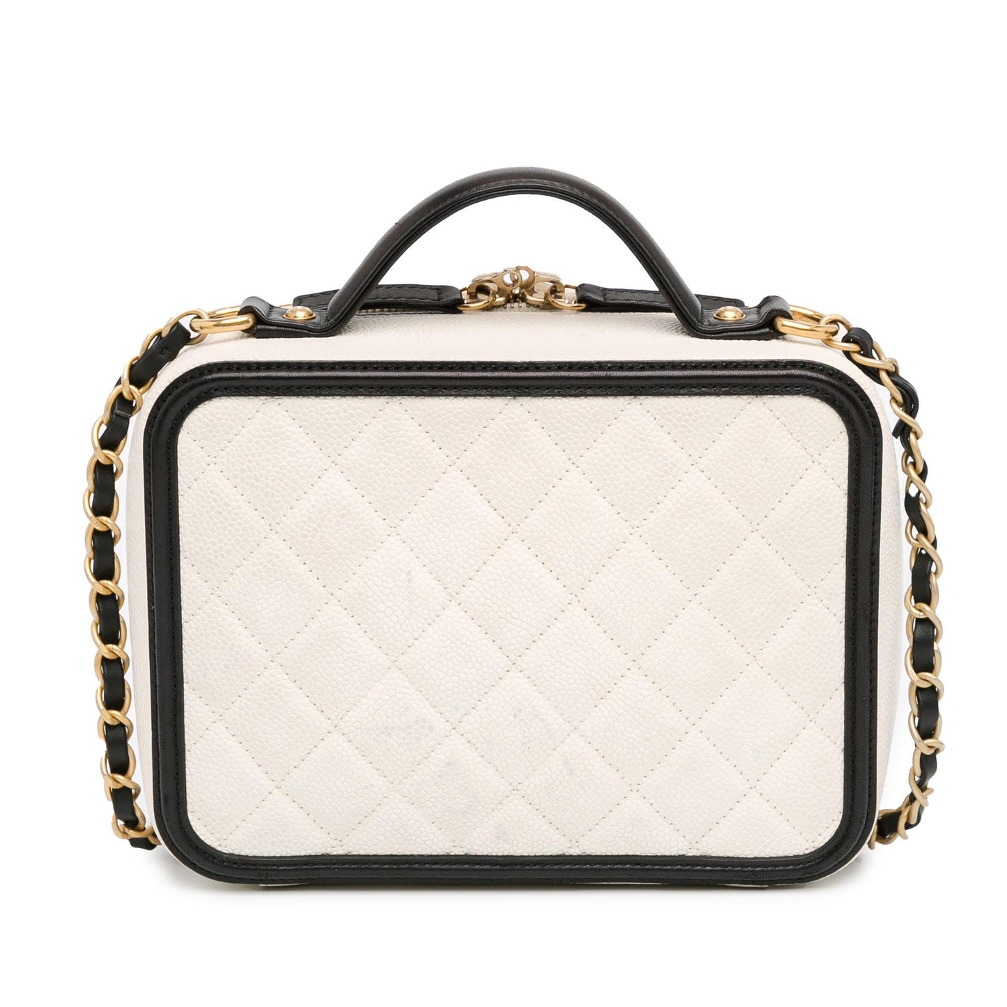Chanel Small Caviar CC Filigree Vanity Case (SHG-Bp5TXl)