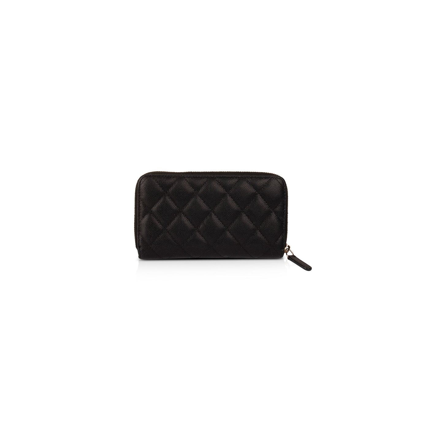 Chanel Small Caviar Leather Zipped Wallet