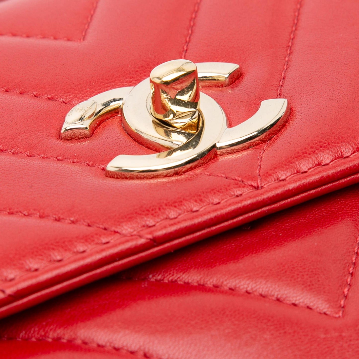 Chanel Small Chevron Lambskin Trendy CC Flap