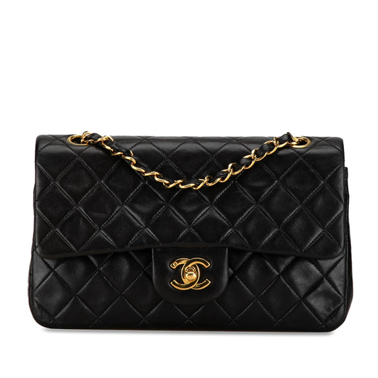 Chanel Small Classic Lambskin Double Flap (SHG-HJFEAA)
